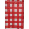 Thin Vinyl Tablecloth 52"x70" Oblong, RED & WHITE BUFFALO CHECKERED, AAC