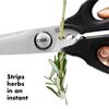 OXO Good Grips Kitchen & Herb Stainless Steel Scissors, Silver/Black