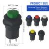 WMYCONGCONG 30 PCS 12mm Self-Locking Latching Push Button Switch AC 250V/1.5A 125V/3A