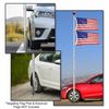 Wheel Stand Mount for 20 Foot Tailgating Flag Pole