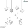 Stickerscape Easter Window Stickers (Colour in) | Easter Window Decal, Spring Window Decor, Spring Window Stickers | Easy to Apply, Cleanly Removable and Repositionable