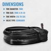 Goodyear Bicycle Tube, 25/32c - 25/32c Bike Tube with Butyl Rubber - Dependable Mountain Bike Tubes for Premium Cycling - ‎‎‎‎25/32c