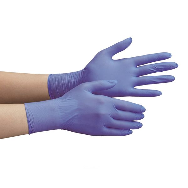 midori安全 Nitrile Gloves berute 784 Ultra-thin type powder with Blue (200 Pieces)