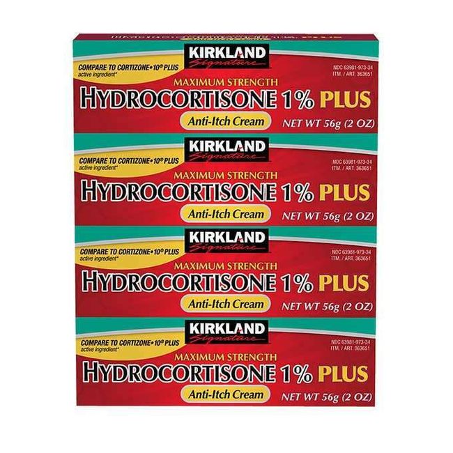 Kirkland Signature Maximum Strength HYDROCORTISONE 1% Plus Anti-Itch Cream, 8oz