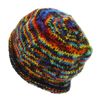 LOUDelephant Hand Knitted Wool Beanie Hat - SD Black Rainbow