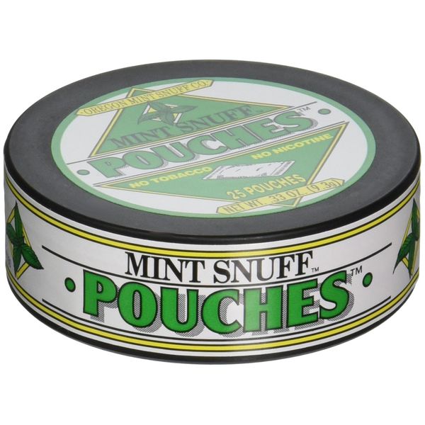 Original Mint Snuff, Non-tobacco, 5 Cans (Original Peppermint Pouch)