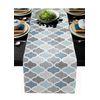 Farmhouse Table Runners 13x90inch ,Rustic Teal Table Runner for Kitchen Dining