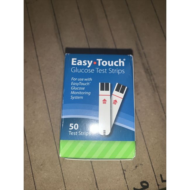 Easy Touch Blood Glucose Diabetic Test Strips Box of 50 CT