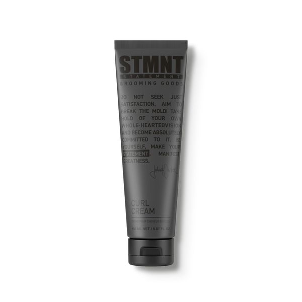 STMNT Grooming Goods Curl Cream, 5.07 oz | Enhances Curls | Texture Without Crispiness