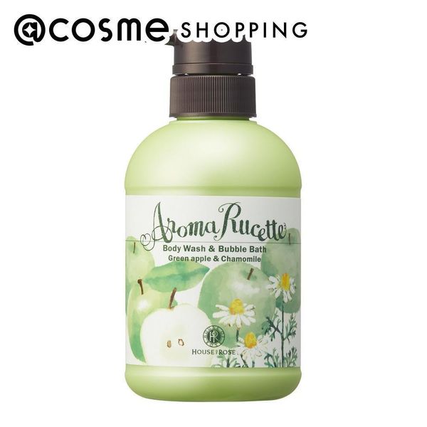 &quot;October 15th 10x points&quot; House of Rose Aromatic Set Body Wash &amp; Bubble Bath GA&amp;CM Green Apple &amp; Chamomile Scent 350ml Body Soap @cosme 