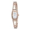 Armitron Ladies Rose Gold Watch With Mother Of Pearl Dial Crystal Accents