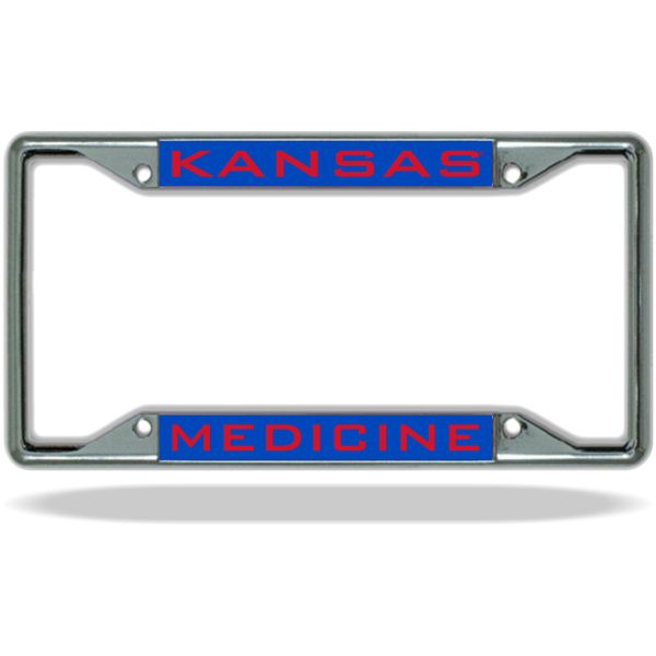 Kansas MEDICINE License Plate Frame