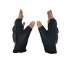 Maddog Tactical Half-Finger Paintball Airsoft Gloves - Stealth Black - Small/Medium