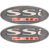 Chaparral Boat Raised Decals | 236 SSI Silver (Pair)