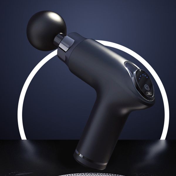 New Jet Wireless Mini Electric Massage Gun (4 types of upgraded heads + C-type charging cable included) KC certified, SJH-9001