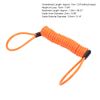 Kodrily Alarm Disc Lock Spring Reminder Cable, Security Spring Reminder Coil Cable, Portable Motorcycle Reminder Cable, Disc Lock Reminder Cable (Orange)