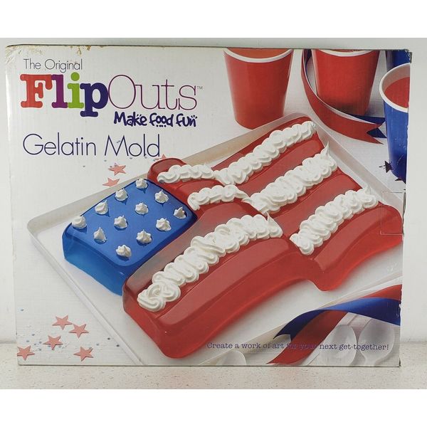 Gelatin Mold Make Food Fun Flag Flip Outs New Sealed in Box