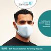Simply Sanitize Reusable Light Blue Fabric Face Mask, NM004