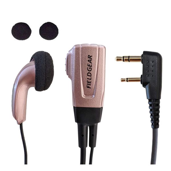 Kenwood Compatible Income Earphone Microphone for Demitos, 2 Pin UBZ-LS20, UBZ-LP20, UBZ-LM20, UBZ-LK20, UBZ-EA20R, UBZ-LP27, UTB-10, Specific Small Power Transceiver, EMC-3, EMC-3A, EMC-11, EMC-12,