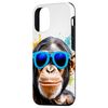 iPhone 12/12 Pro Chimp Sunglasses Chimpanzee Monkey Funny Art Print Graphic Case