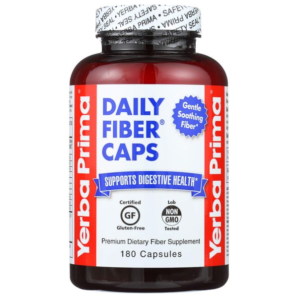Yerba Prima Daily Fiber, 625mg, 180 Caplets