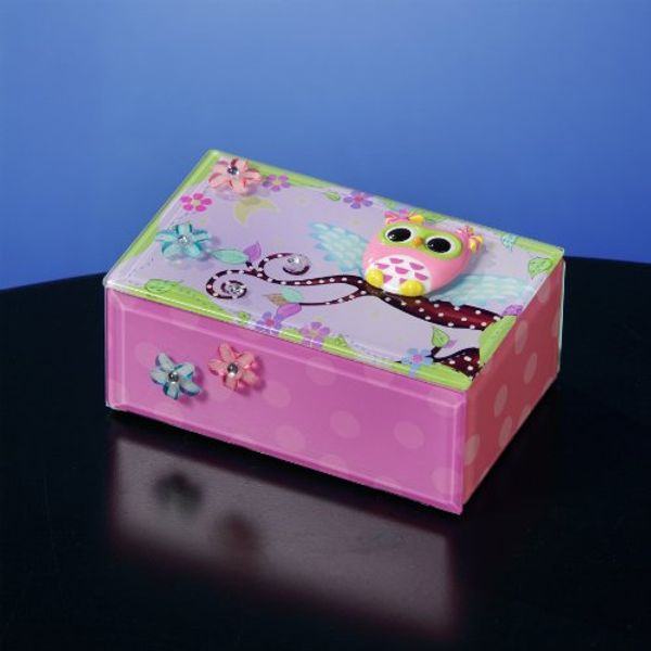 Polka Dot Owl Music Jewelry Box