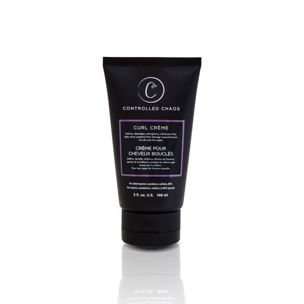 Controlled Chaos As Seen on Shark Tank Curl Defining Cream for All Hair Types to Add Smoothness and Control Curly, Anti-frizz and Wavy Hair, Sulfate-Free Curl Cream (5oz)