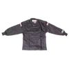 G-FORCE Racing Gear 4126MEDBK GF 125 Black Medium Single Layer Racing Jacket