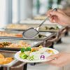 304 Stainless Steel Flatware Serving Utensils, Includes 2 Serving Spoons and 2 Slotted Serving Spoons,Serving Spoons Set, Dishwasher Safe