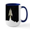 CafePress Rocket Blast Off Mugs 15 oz (444 ml) Ceramic Coffee Mug
