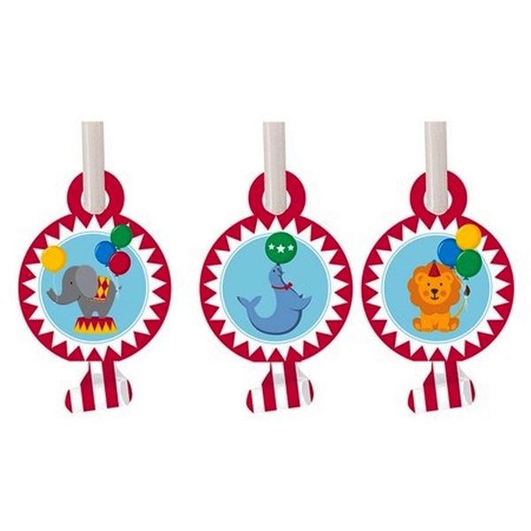 Creative Converting Circus Time Party Blowouts, 8-Count