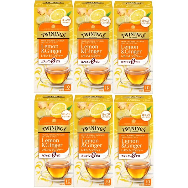 Twining Lemon & Ginger 10P x 6 Packs