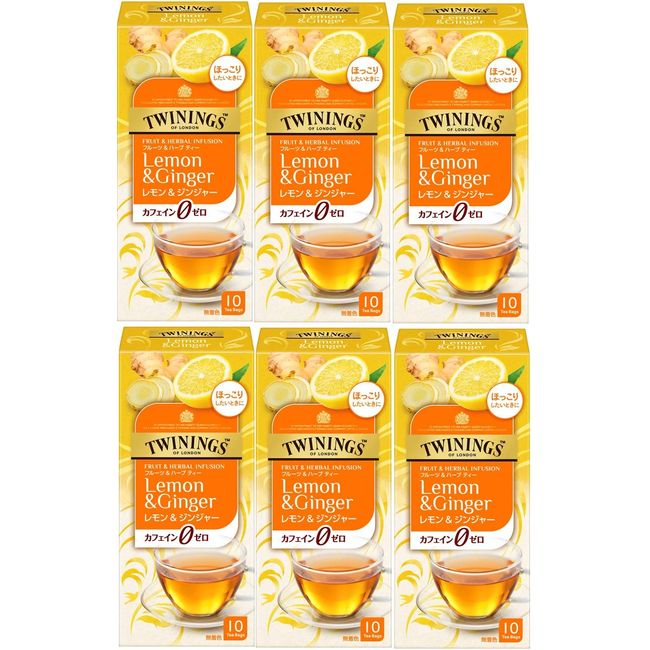 Twining Lemon & Ginger 10P x 6 Packs