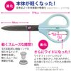 Kokuyo Scissors Saxa Fluorine Glueless Blade Blue Hasa-PF280B