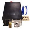 4 Port Pull Air Compressor Pressure Switch Repair Replacement Pressure Switch with Seal Tape