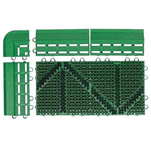 Yamazaki Sangyo Evac Brush Hard Mat (Edge Pieces O) Gray