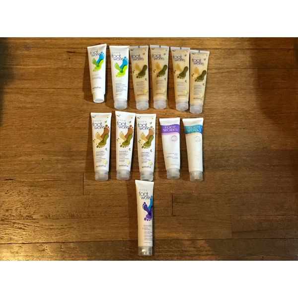 Avon Foot Works Lot of 12 - Smoothing Scrub, Foot Muscle Cream, Clay Mask etc