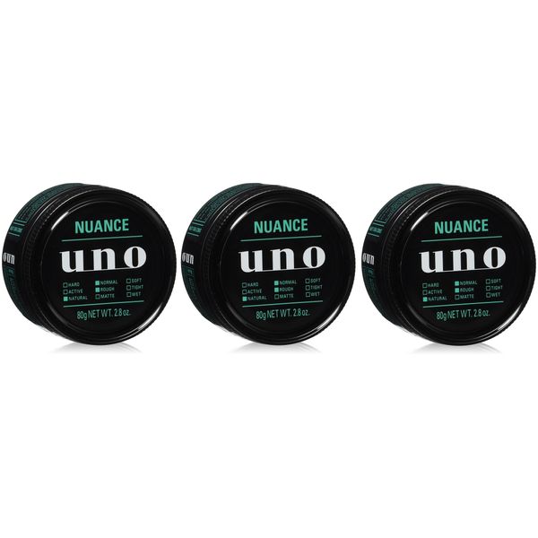 Uno Nuance Creator Wax, 2.8 oz (80 g) x 3 Packs
