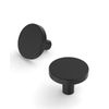 Amerdeco 10 Pack 1.3 Inch(32MM) Kitchen Cabinet Knobs Dresser Knobs Drawer Knobs, Matte Black Knobs for Dresser Drawers, Knobs and Pulls for Bathroom Cabinets AM016