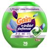 Gain Odor Defense Laundry Detergent Pods 76 Count Super Fresh Blast Scent