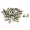Sourcingmap M4x10mm Hex Socket Screw in Thread Insert Nut with Round Plate for Wood, 50 Pcs