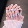24 Nail Pieces, Complete Nail Tip, Double Sided Adhesive Tape, Nail Tip, Glitter, Bowtie, Pearl, Decorating, Coming of Age of Arts, Receptions, Parties, After-parties, Weddings, Nail Tips