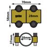 Gebo Rd – Clamp, Cap, Diameter 28 mm, Copper