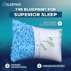 Adjustable Memory Foam Pillow Queen 2 Pack Cooling Gel Bed Pillow All Sleepers