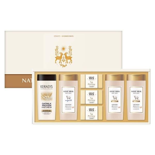 [ETN] Aekyung Natural Milk No. 33 Gift Set 4 Sets in One Box 7 Types Chuseok/Seol Gift Shampoo Body Wash Soap