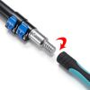 Hicavar 5-12 Ft Telescoping Paint Roller Extension Pole with Angle Adaptor