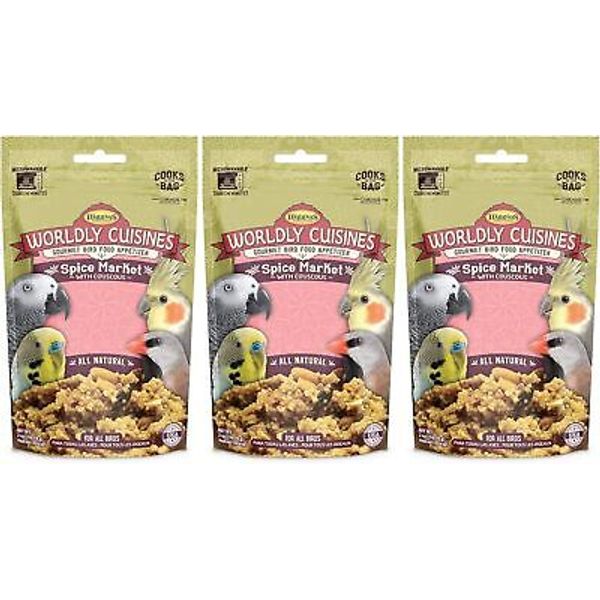 Higgins Worldly Cuisines Spice Market Bird Treat, 2 Ounces (3 Pack)