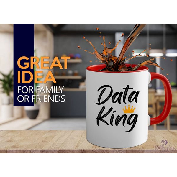 Data Scientist Two Tone Red Coffee Mug 11oz - Data K - Scientific Data Mining Machine Learning Professional Analyzing Mathematics Intelligence