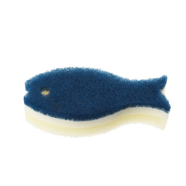 Marna K662NV Fish Sponge, NV (Sponge, Dishwashing / Navy), Kitchen Sponge (3-Layer Construction, Fish Sponge), Dish Sponge