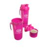 SmartShake Slim NEON PINK 16.9 fl oz (500 ml) Multifunction Protein Shaker